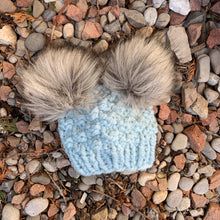 Load image into Gallery viewer, Olive Double Pom Hat
