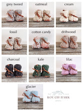 Load image into Gallery viewer, Toddler Booties with Suede Soles
