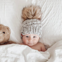 Load image into Gallery viewer, Mommy &amp; Me Hat Set with Single Poms

