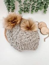Load image into Gallery viewer, Mommy &amp; Me Hat Set with Single Poms
