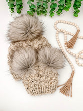Load image into Gallery viewer, Mommy &amp; Me Hat Set - Single Pom &amp; Double Poms

