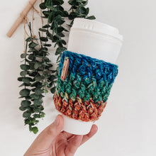 Load image into Gallery viewer, Cup Cozy with Wooden Label (3 for $25)
